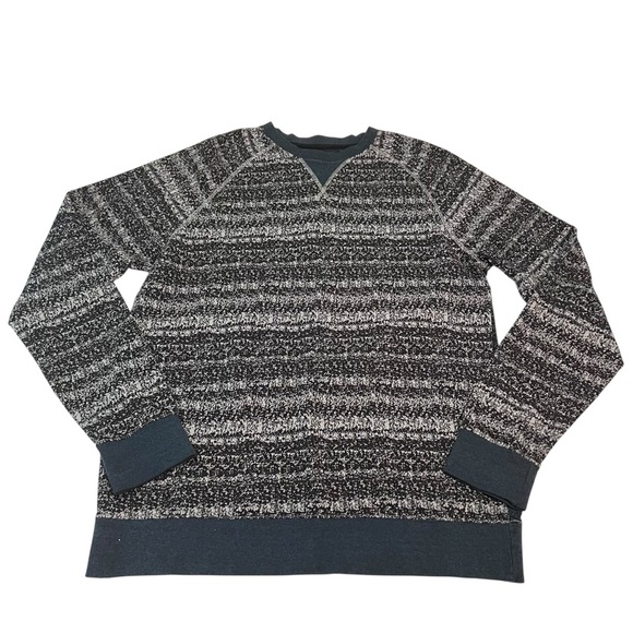 Quiksilver Men’s Sweater XL Black Gray Knit Crewneck Limited Collection - Picture 1 of 8